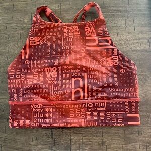 Lululemon Energy High Neck Longline Sports Bra size 6